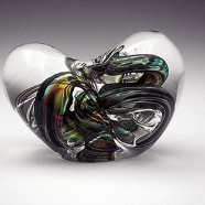 No 5092 Heart Sculpture 4-4-2008 approx 3 in high X 4 in wide