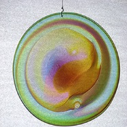 No 5107 Large Multicolored Rondel Light Catcher 4-4-2008 approx 13 in diameter